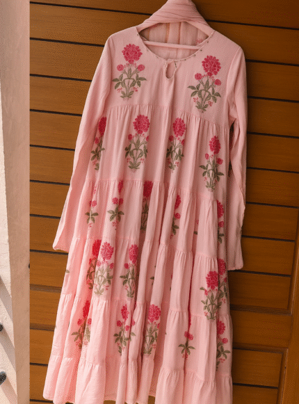 Lightweight Mul Chanderi Unstitched Set